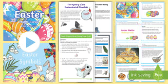UKS2 Easter Resource Pack - spring, bunny, hunt, egg, chocolate, jesus,