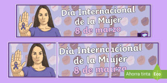 Material educativo sobre el Día Internacional de la Mujer