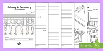My Transition to Secondary School ASN Worksheet - inclusion, additional support needs, bump up day, pupil support,Scottish