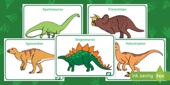 Dinosaur Posters - Display Resources (Teacher-Made) - Twinkl