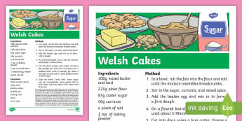 Welsh Cake Recipe | Welsh Food - Twinkl