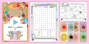 French: KS1 Colours Teaching Resource Pack