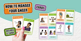 Anger Management Cards | twinkl.ca