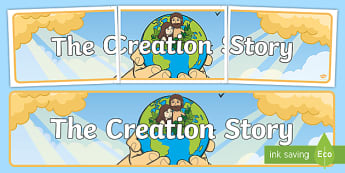 Creation Story Primary - Adam & Eve Activities for Children