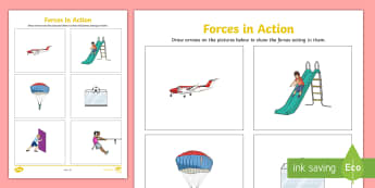 Science Forces and Motion Worksheets - KS2
