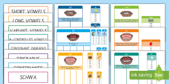 Sound Wall: Vowel Valley Display Cards (professor feito)