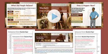 Macbeth GCSE English Literature Resources KS4 Macbeth GCSE English Literature Resources KS4