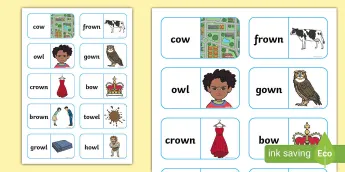 'ow' Sound Phonics Worksheets | twinkl.co.uk
