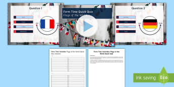 Form Time Quick Flags of the World Quiz