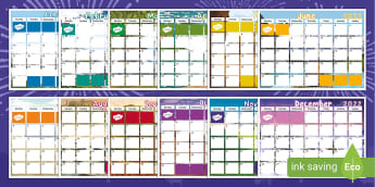 1 283 top months of year on presents editable free teaching resources