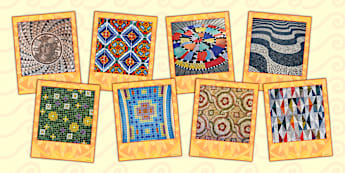 Mosaic Instant Photo Style Display Images