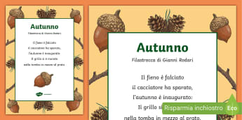 Filastrocca sull'Autunno per Bambini