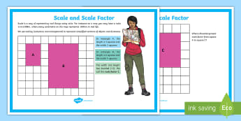 Scale Factor Display Poster - ratio, proportion, scaling, shape factors, enlargement, classroom display, maths display, working wa