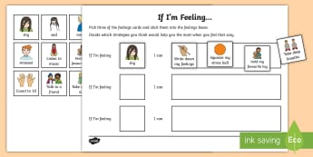 “If I’m Feeling… I can” Activity - CfE Resources - Twinkl