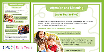 Early Years CPD Communication And Language | EYFS | Twinkl