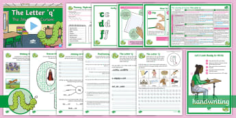 The Curly Caterpillar Family - KS2 Cursive Letter Packs - Twinkl ...