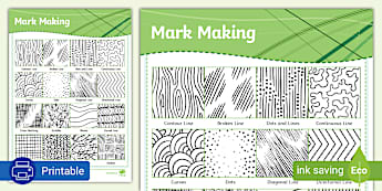 Formal Elements of Line Mark Making Activity
