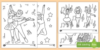 Free Ballet The Five Positions Coloring Sheets