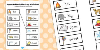 opposites in english opposite adjectives esl worksheet