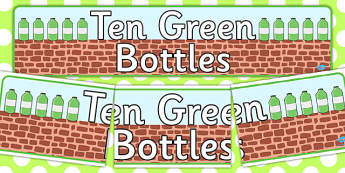 Nursery Rhymes | 10 Green Bottles Primary Resources - Twinkl