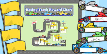 Race Car Reward Chart