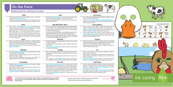 EYFS Farm-Themed Continuous Provision Planning Ideas Resource Pack (Ages 2-4)
