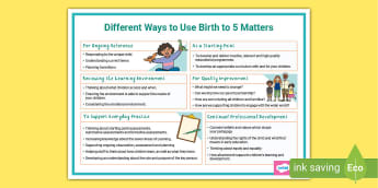 Development Matters - Childminders - Birth To 5 Matters