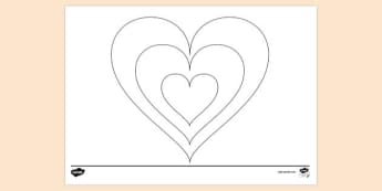 heart template printable design a heart worksheet
