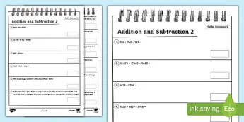 Addition Worksheets | twinkl.com.au