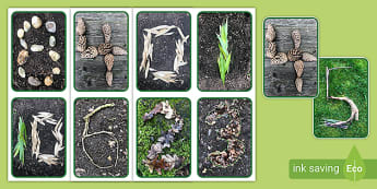 Nature-Themed 0-10 Number Cards