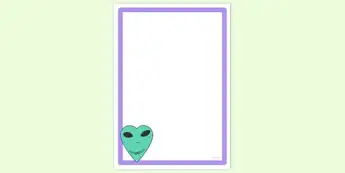 Alien Page Borders | twinkl.co.uk