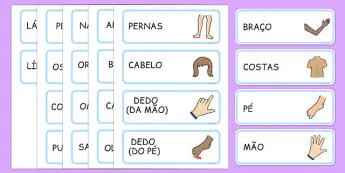 Body Parts Word Cards | twinkl.com.au