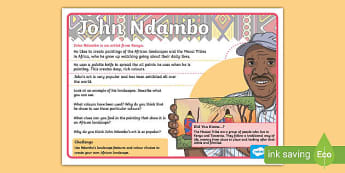 John Ndambo Information Display Poster