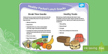 A Healthy Lunch Box (Poster) by Birdwings Forest School