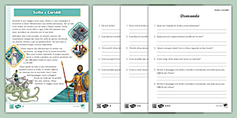 Scilla e Cariddi - lettura e comprensione differenziate