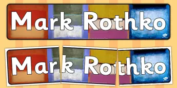Mark Rothko Lesson Plan Mark Rothko Resources | twinkl.co.uk