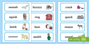 Onomatopoeia KS2 | Primary Resources - Twinkl