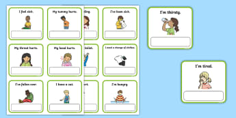 EAL Emergencies Editable Cards with English - EAL, emergencies, editable, cards, editable cards, EAL cards, english, themed cards, cards with english