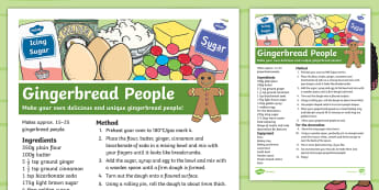 We Are All Different: Gingerbread People Recipe - Originals, Fiction, EYFS, KS1, Ourselves, All About Me, Me, Hair, Eye Colour, Inclusion, Diversity, 