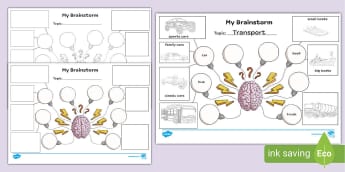 My Brainstorm Template | Narrative Brainstorming Activity