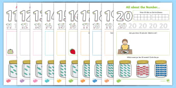 All About Numbers 11-20 Activity Pack - All about number, number of the week, individual numbers, focus on number, EYFS maths, EYFS number, 