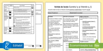 Consolidare sunetul ș și literele ș, Ș – Clasa pregătitoare