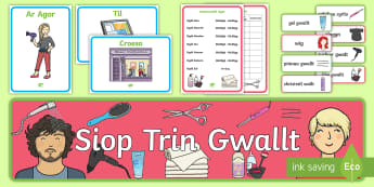 Hairdressers/Salon Role Play Pack Welsh