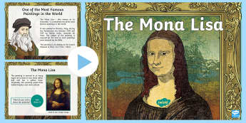 KS2 Mona Lisa Information PowerPoint - renaissance, leonardo da vinci, 16th century art, portraiture, oil painting