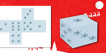 Christmas Snowflake Dice Net - Christmas, xmas, snowflake, dice, die, numeracy, counting, tree, advent, nativity, santa, father christmas, Jesus, tree, stocking, present, activity, cracker, angel, snowman, advent , bauble