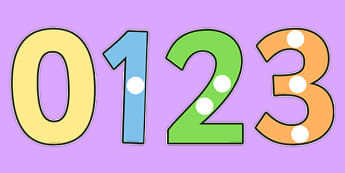 number display ideas incl free printable numbers displays