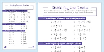 Gewone Breuke Getalle, Bewerkings en Verwantskappe - - Graad 7 - Wiskund