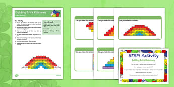 Building Bricks Rainbow STEM Activity
