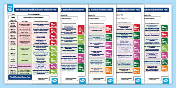 BBC Bitesize Scotland Weekly Schedule | Resource Plans Remote Learning