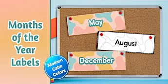 Months of the Year Labels | twinkl.com